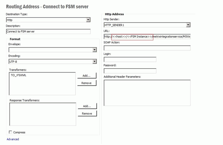 Routing Address Setup