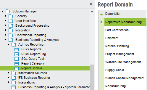 Quick Report Domain