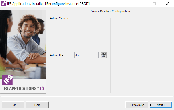 IFS MiddleWare Server Admin User