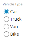 Radio button example