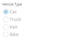 Radio button example