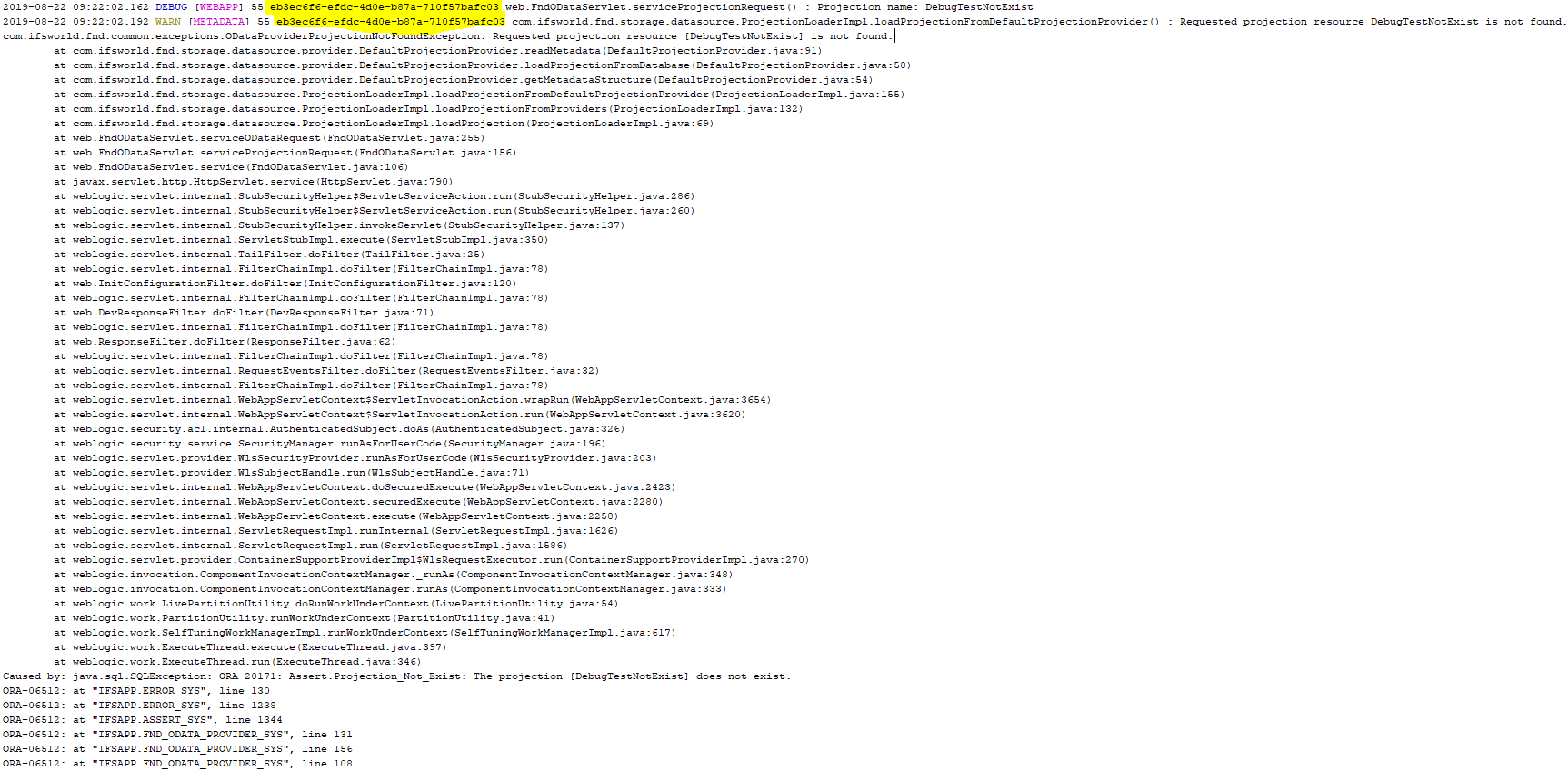 OData-Provider log file