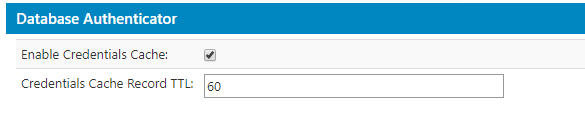 Compatibility database cache options