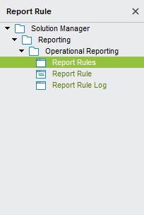 Report Rule Menu